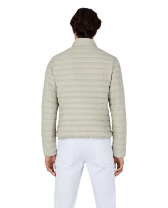 piumino impermeabile moonston grey da uomo con logo | SAVE THE DUCK piumino impermeabile moonston grey da uomo con logo | SAVE THE DUCK