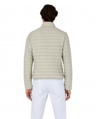 piumino impermeabile moonston grey da uomo con logo | SAVE THE DUCK piumino impermeabile moonston grey da uomo con logo | SAVE THE DUCK