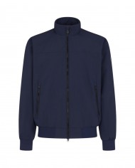 giacca stile harrington navy blue da uomo con logo | SAVE THE DUCK