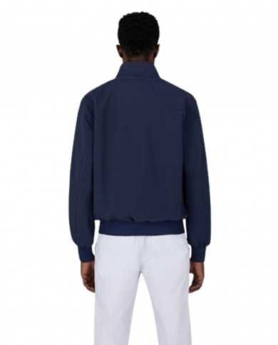 giacca stile harrington navy blue da uomo con logo | SAVE THE DUCK