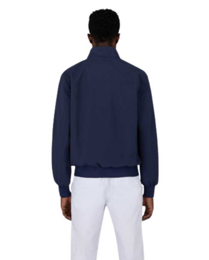 giacca stile harrington navy blue da uomo con logo | SAVE THE DUCK