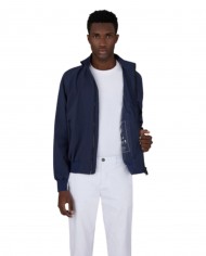 giacca stile harrington navy blue da uomo con logo | SAVE THE DUCK