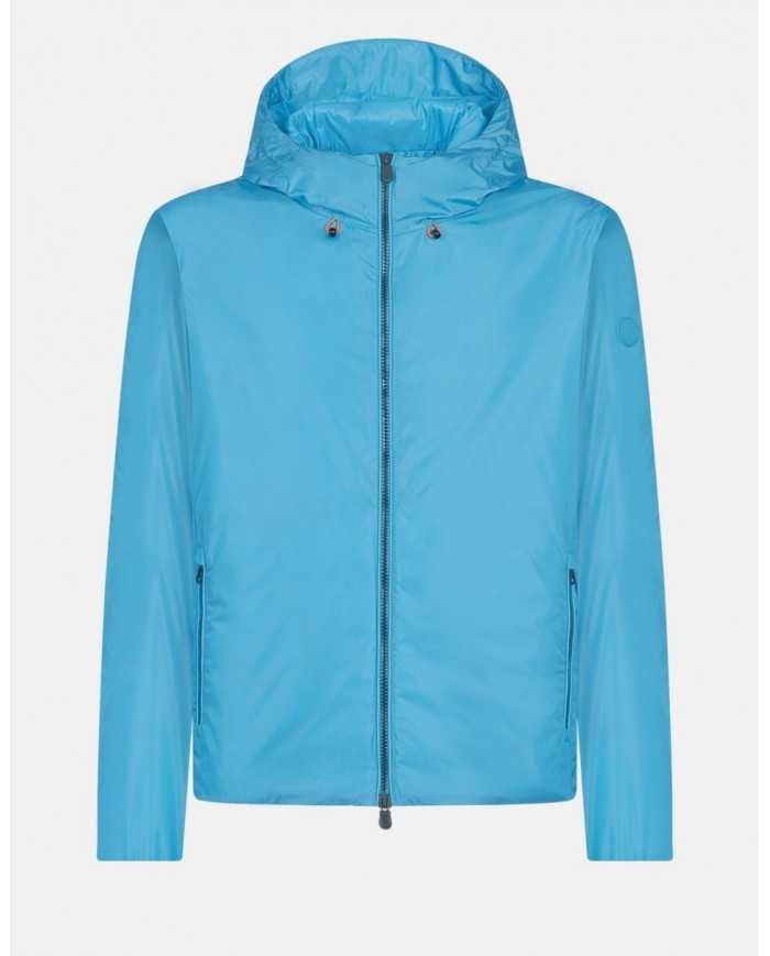 Giacca stile urban wave blue uomo con collo alto | SAVE THE DUCK