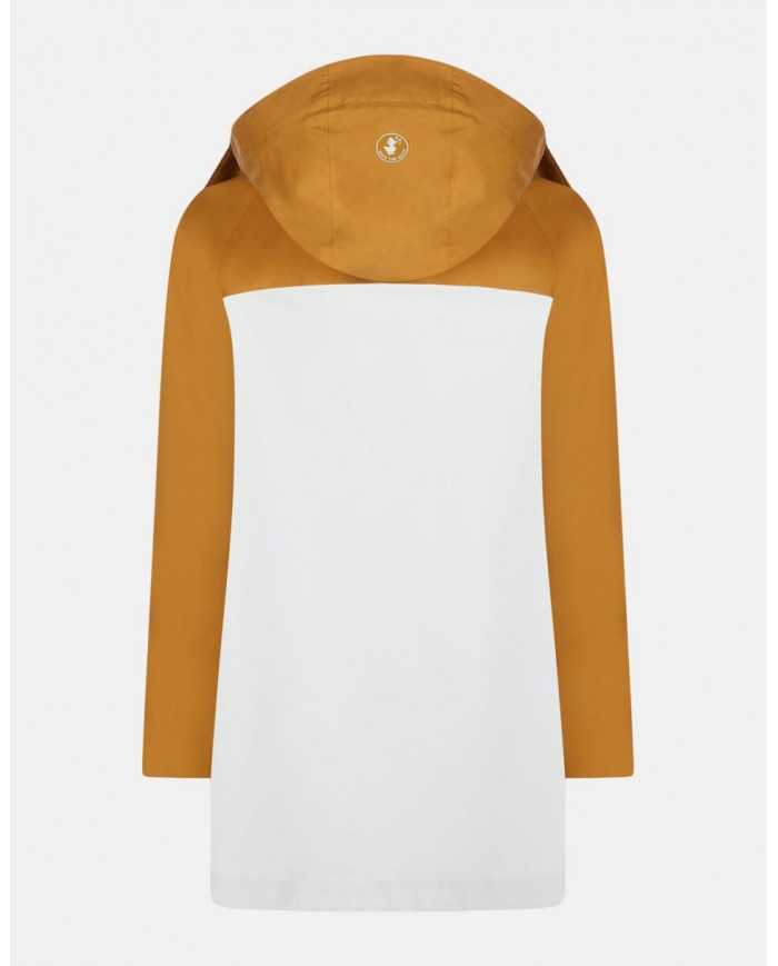 Cappotto lungo a tre stari brown/white da donna | SAVE THE DUCK Cappotto lungo a tre stari brown/white da donna | SAVE THE DUCK