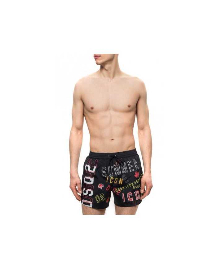 DSQUARED2 mare Costume Uomo D7B8E3190 PE 2020 Boxer Nero Multicolor... DSQUARED2 mare Costume Uomo D7B8E3190 PE 2020 Boxer Nero Multicolor...