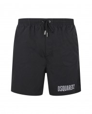 costume mare stile bermuda nero da uomo con scritta ICON | DSQUARED2 costume mare stile bermuda nero da uomo con scritta ICON | DSQUARED2