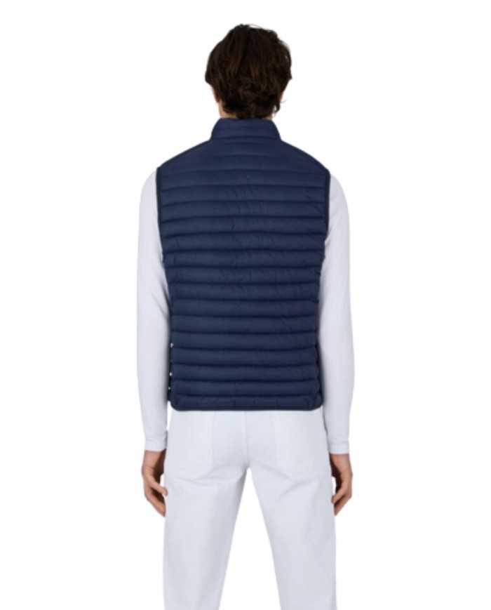 gilet navy blue da uomo con logo gommato | SAVE THE DUCK gilet navy blue da uomo con logo gommato | SAVE THE DUCK