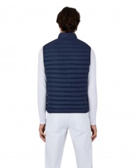 gilet navy blue da uomo con logo gommato | SAVE THE DUCK gilet navy blue da uomo con logo gommato | SAVE THE DUCK