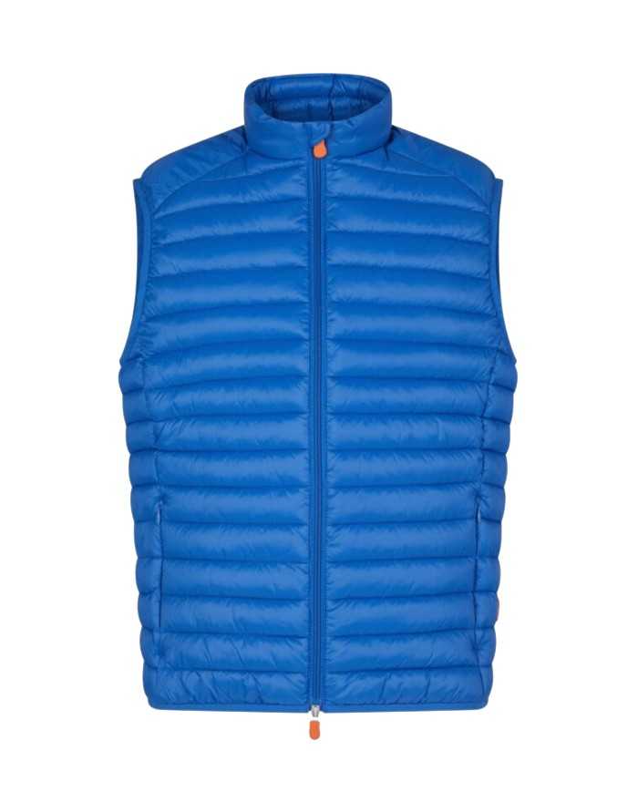 gilet snorkel blue da uomo con logo gommato | SAVE THE DUCK