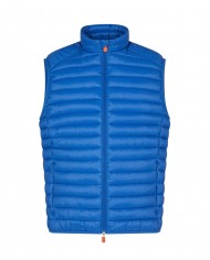 gilet snorkel blue da uomo con logo gommato | SAVE THE DUCK