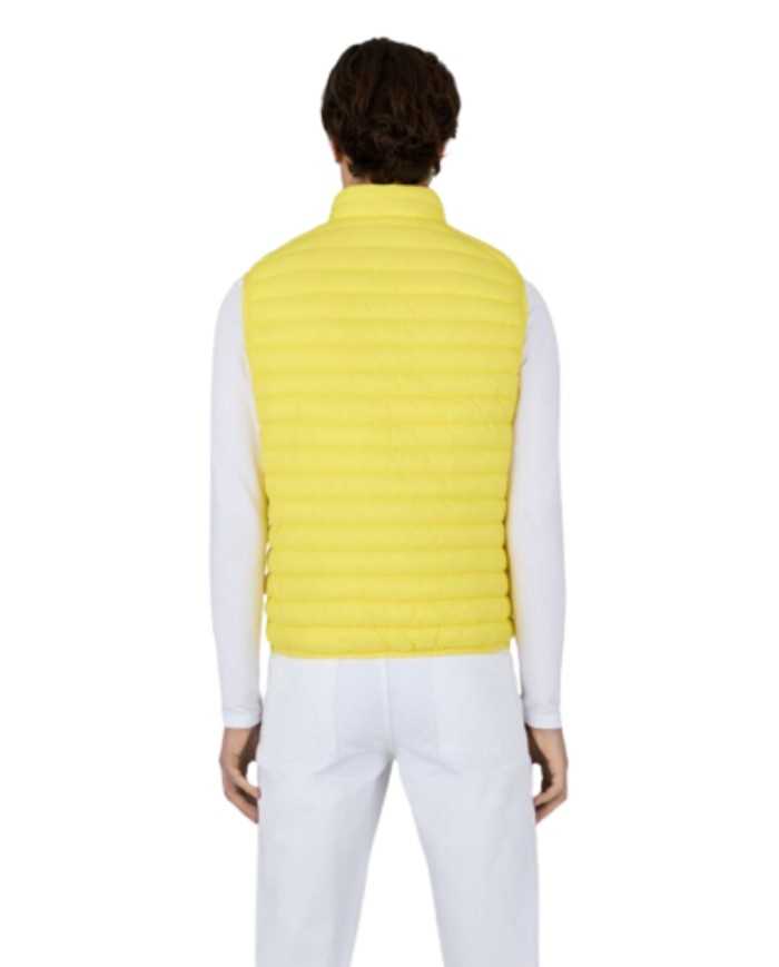gilet starlight yellow da uomo con logo gommato | SAVE THE DUCK gilet starlight yellow da uomo con logo gommato | SAVE THE DUCK
