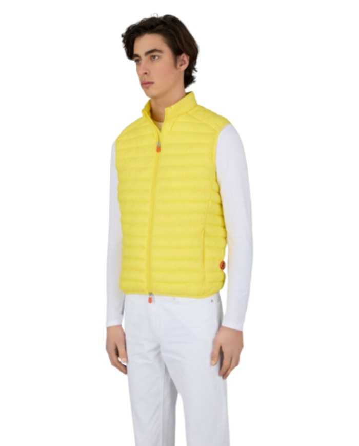 gilet starlight yellow da uomo con logo gommato | SAVE THE DUCK