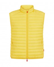 gilet starlight yellow da uomo con logo gommato | SAVE THE DUCK