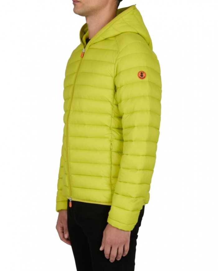 piumino cityronella green da uomo logato su manica | SAVE THE DUCK piumino cityronella green da uomo logato su manica | SAVE THE DUCK