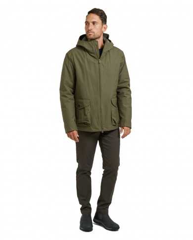 parka cerato verde da uomo impermeabile con cappuccio | HOMEWARD parka cerato verde da uomo impermeabile con cappuccio | HOMEWARD