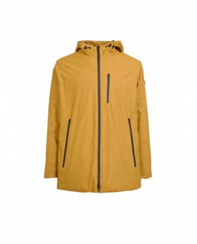 giacca safron da uomo con cerniere nastrate e gommato | HOMEWARD giacca safron da uomo con cerniere nastrate e gommato | HOMEWARD