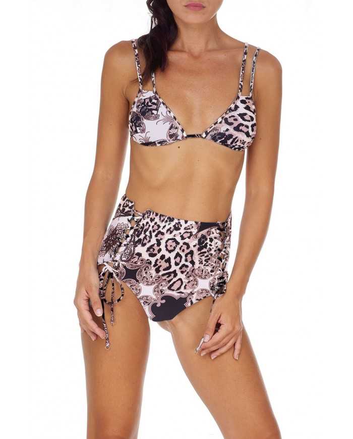 bikini a fantasia leopardata da donna con slip retrò | FK bikini a fantasia leopardata da donna con slip retrò | FK