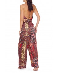 abio mare lungo a fantasia da donna con cintura e scollatura | FK abio mare lungo a fantasia da donna con cintura e scollatura | FK