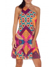 abito con fantasia da donna con spallina regolabile | FK abito con fantasia da donna con spallina regolabile | FK