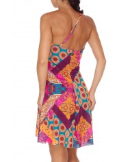 abito con fantasia da donna con spallina regolabile | FK abito con fantasia da donna con spallina regolabile | FK