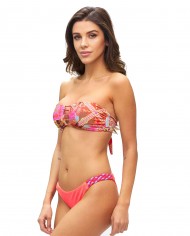 bikini a fascia e slip brasiliano da donna con fantasia lurex | FK bikini a fascia e slip brasiliano da donna con fantasia lurex | FK