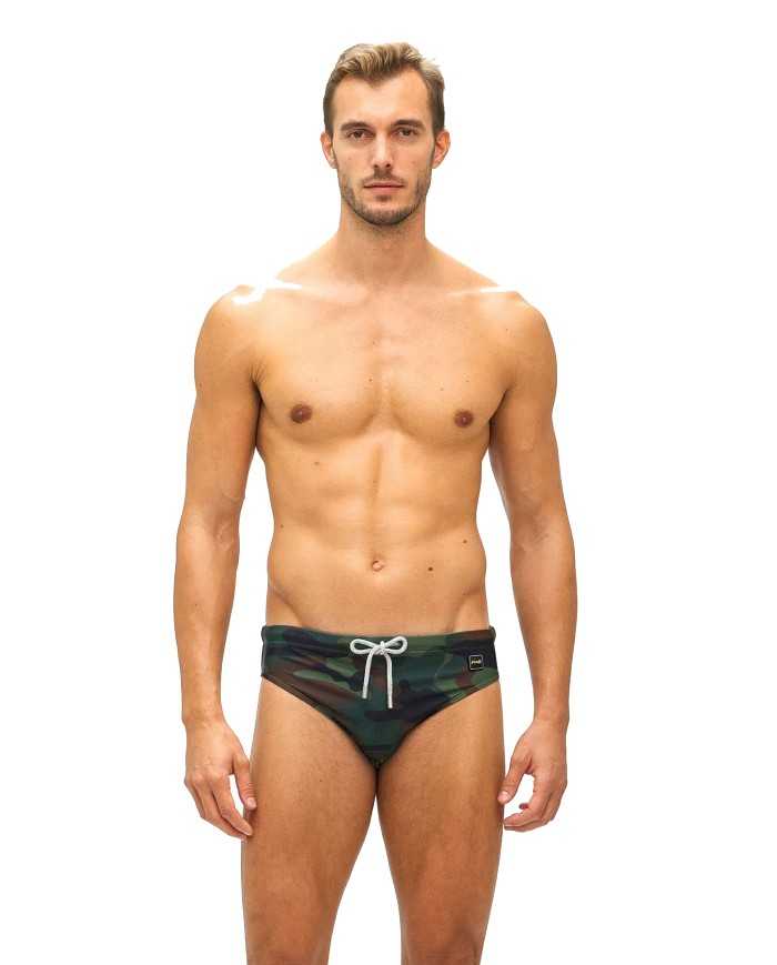 slip mare con fantasia camouflage da uomo | FK