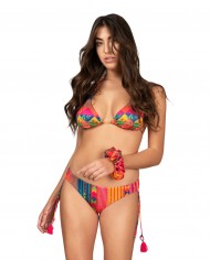 bikini a triangolo e slip regolabile da donna con fantasia | ME FUI bikini a triangolo e slip regolabile da donna con fantasia | ME FUI