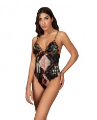 monokini mare da donna con dettagli frou frou e fantasia | FK monokini mare da donna con dettagli frou frou e fantasia | FK