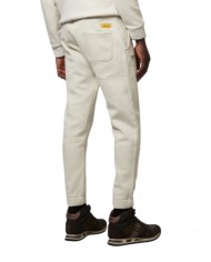 pantaloni calce da uomo con scudo logato ricamato in tono | BLAUER