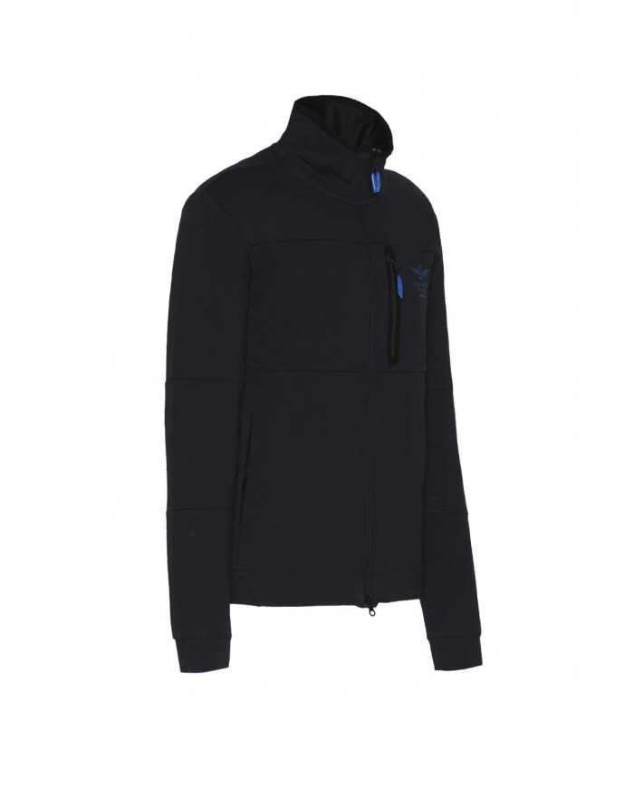 felpa blue black da uomo con tasche a filetto | AERONAUTICA MILITARE felpa blue black da uomo con tasche a filetto | AERONAUTICA MILITARE