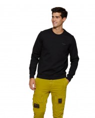 felpa jet black da uomo con ricamo aquila | AERONAUTICA MILITARE felpa jet black da uomo con ricamo aquila | AERONAUTICA MILITARE