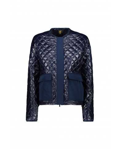 Piumino blue iris donna con inserti in taffetas | CIESSE Piumino blue iris donna con inserti in taffetas | CIESSE