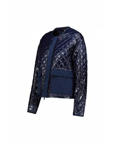 Piumino blue iris donna con inserti in taffetas | CIESSE Piumino blue iris donna con inserti in taffetas | CIESSE