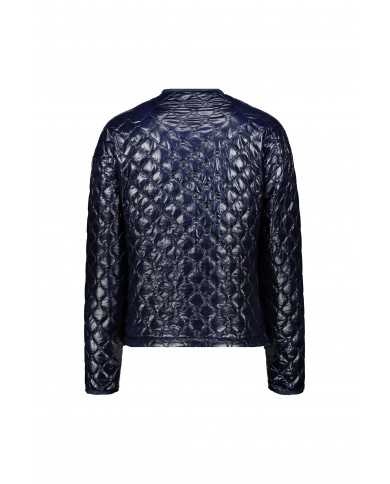 Piumino blue iris donna con inserti in taffetas | CIESSE Piumino blue iris donna con inserti in taffetas | CIESSE