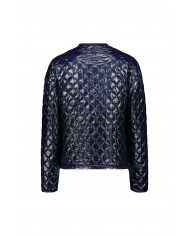 Piumino blue iris donna con inserti in taffetas | CIESSE