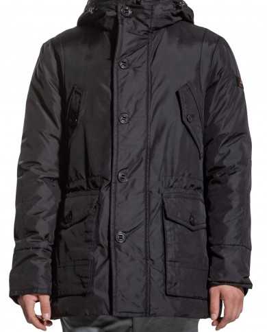 parka nero da uomo impermeabile e antimacchia | PEUTEREY parka nero da uomo impermeabile e antimacchia | PEUTEREY