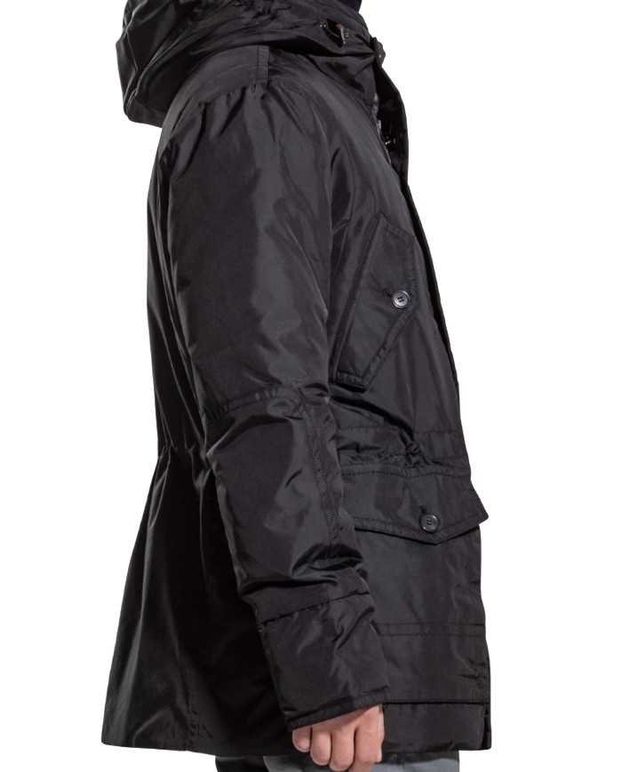 parka nero da uomo impermeabile e antimacchia | PEUTEREY parka nero da uomo impermeabile e antimacchia | PEUTEREY