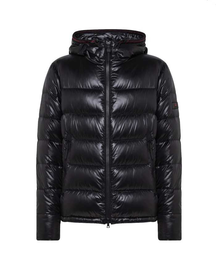 PEUTEREY Piumino Uomo Honova CY 01 A-ET Impermeabile Cappuccio 01 N...