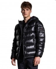 PEUTEREY Piumino Uomo Honova CY 01 A-ET Impermeabile Cappuccio 01 N...