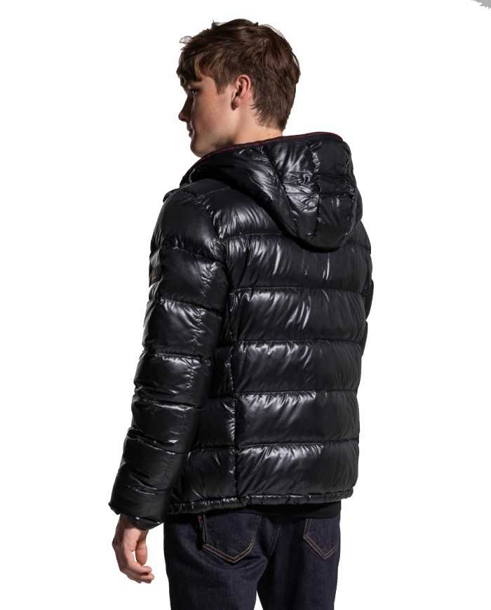 PEUTEREY Piumino Uomo Honova CY 01 A-ET Impermeabile Cappuccio 01 N...