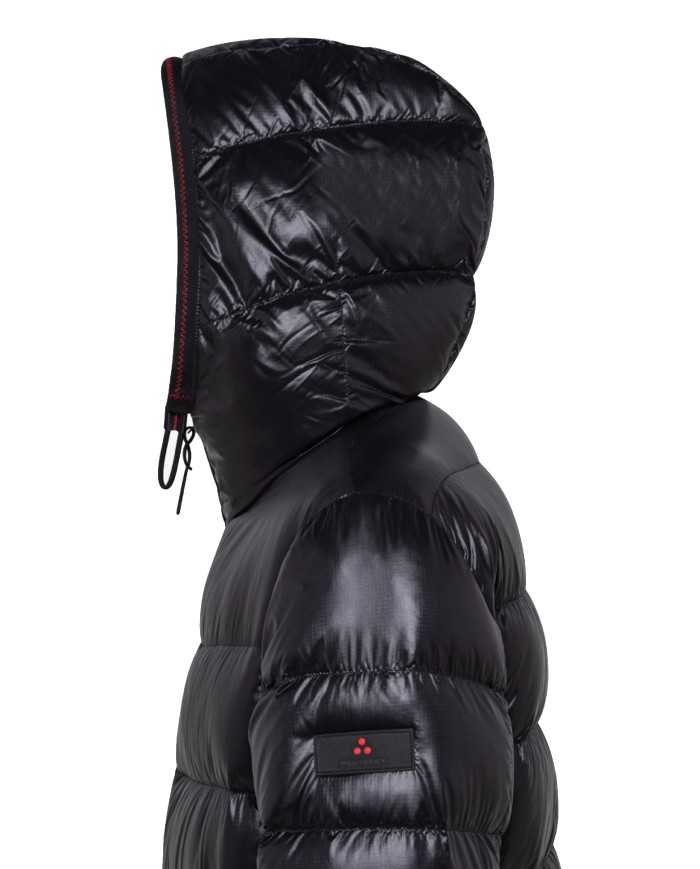 PEUTEREY Piumino Uomo Honova CY 01 A-ET Impermeabile Cappuccio 01 N...