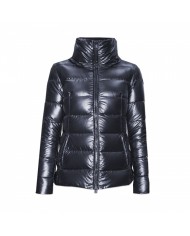 Piumino blu impermeabile da donna con collo alto | HOMEWARD