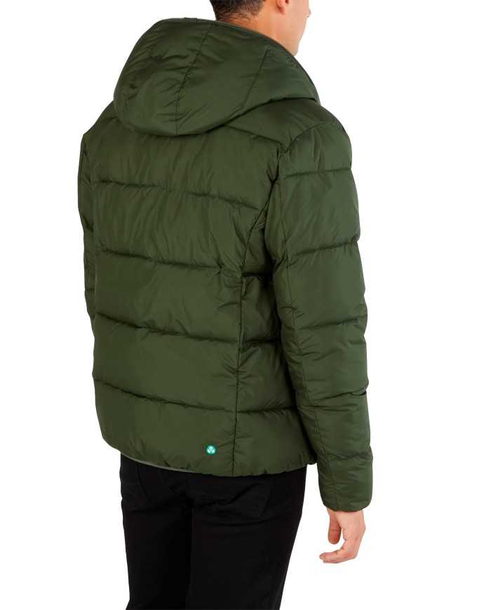 piumino pine green da uomo trapuntato e liscio | SAVE THE DUCK piumino pine green da uomo trapuntato e liscio | SAVE THE DUCK