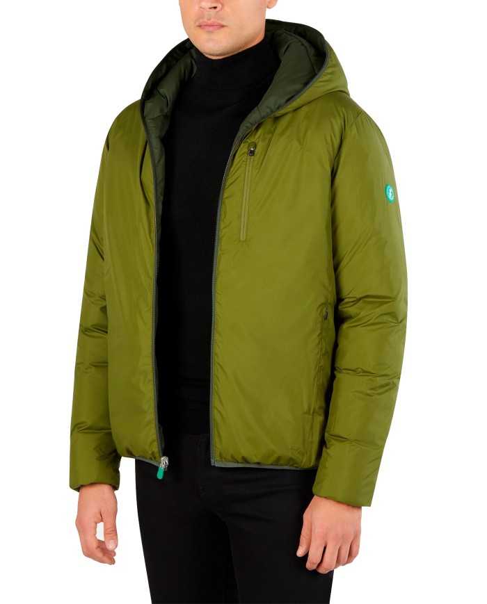 piumino pine green da uomo trapuntato e liscio | SAVE THE DUCK piumino pine green da uomo trapuntato e liscio | SAVE THE DUCK
