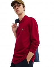 polo bordeaux da uomo con coccodrillo ricamato sul petto | LACOSTE polo bordeaux da uomo con coccodrillo ricamato sul petto | LACOSTE