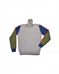 lupetto dolcevita grigio/melange da uomo scomposto in parti | BOB lupetto dolcevita grigio/melange da uomo scomposto in parti | BOB