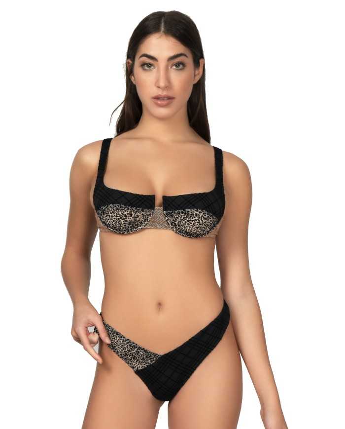bikini e slip da donna con fantasia semi-leopardata | ME FUI bikini e slip da donna con fantasia semi-leopardata | ME FUI