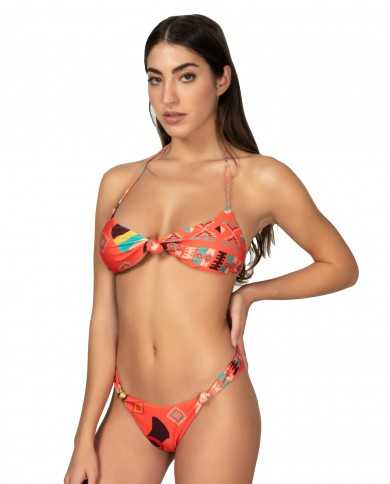 ME FUI Costume Mare Donna 0140X1 P-EE Bikini Fascia Cuore Slip Amer...