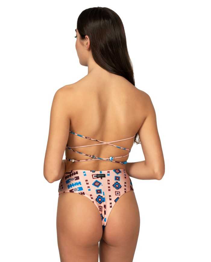 bikini a fascia e slip americano fisso da donna con fantasia | ME FUI