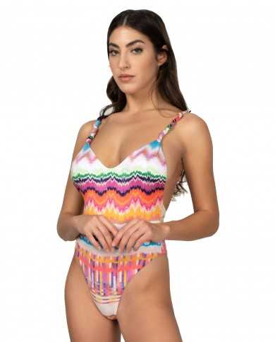 monokini mare da donna con fantasia silver lake | ME FUI